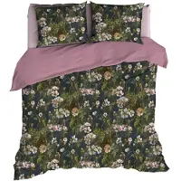Satin d'or Dekbedovertrek Bernice Antra Uni Oudrose Satijn-200 x 200 / 220 cm | 2-Persoons