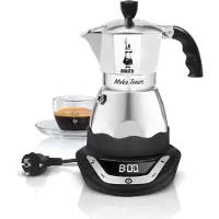 Bialetti Easy Timer Moka espressomaker - Percolator - 6 kops - Elektrisch - Aluminium