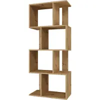 Bookcase Rekken, Boekenkast FIESTA 4P 59 5x30x140 cm Handgemaakt Eik (59,5 x 30 x 140 cm)