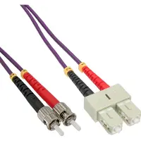 InLine SC - ST Duplex Optical Fiber Patch kabel - Multi Mode OM4 - 25 meter