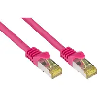 GOOD CONNECTIONS 8070R-015M Patchkabel m. Cat.7 Rohk. magenta 1,5m