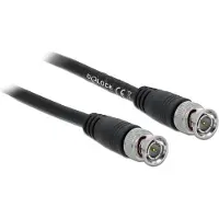 DeLOCK BNC kabel | RG59 | 75 Ohm | koper | zwart | 5 meter