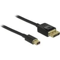 DeLOCK 84927 DisplayPort-kabel Mini-displayport / DisplayPort Aansluitkabel Mini DisplayPort-stekker, DisplayPort-stekker 1 m Zwart Vergulde steekcontacten,
