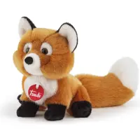 Trudi - Classic Knuffel Vos Vicky 19 cm - Handgemaakt in Italie - Hoge kwaliteit pluche knuffel - Knuffeldier voor jongens en meisjes - Bruin Wit - 16x18x19 cm maat S