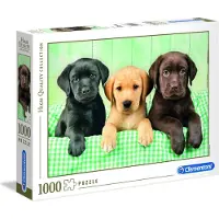 Clementoni - Puzzel - 1000 Stukjes - Drie Labradors - Puzzel Voor Volwassenen - High Quality Collection