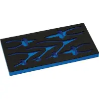 Knipex Gereedschapsmodule | lege inleg 1/3- module | lege inleg v. borgringtang | 1 stuk - F5030470 F5030470