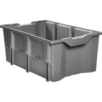 LA-KA-PE Draaistapelbak | PP grijs | L480xB312xH200mm | 1 stuk - DLK1C GRAU DLK1C GRAU