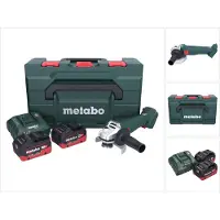 Metabo W 18 7-125 Akku Winkelschleifer 18 V 125 mm + 2x Akku 5,5 Ah + Ladegerät + metaBOX