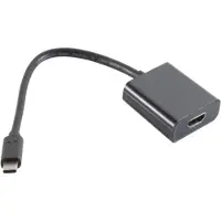 S-Conn USB-C naar HDMI adapter met DP Alt Mode (4K 30 Hz) / zwart - 0,15 meter