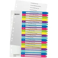 Leitz WOW printbare index, 20 tabs