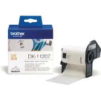Brother DK-11207 Etiket Zwart op wit (58 mm x 58 mm) (DVD/CD)