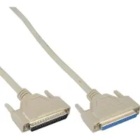 InLine Seriële verlengkabel, 37-pins stekker / bus, 1:1 bezet, 1m