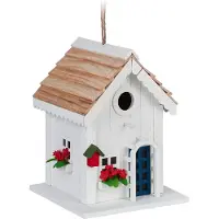 Relaxdays Decoratief vogelhuisje