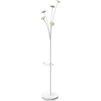 Alba FESTY - Kapstok met 5 haken - Hout/Wit - Hoogte 175cm