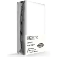 Romanette Molton Topper Hoeslaken -90 x 200 cm