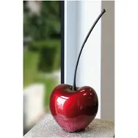 Gilde Sculptuur - Beeld - "Celebration" Kers - Rood - Decoratief Figuur - Fruit - - H 36 cm