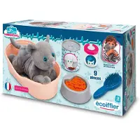 Ecoiffier Medical Knuffel Kat met Kattenmand Speelset - 9dlg.