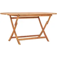 vidaXL Tuintafel inklapbaar 160x80x75 cm massief teakhout