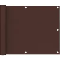 vidaXL Balkonscherm 75x400 cm oxford stof bruin