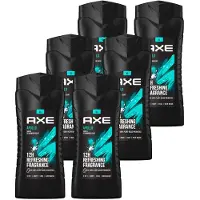 Axe – 3-in-1 Douchegel, Facewash & Shampoo Mannen – Apollo- 12uur lang frisheid – Voordeelverpakking 6 x 400 ml