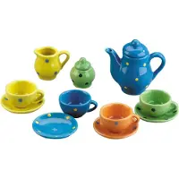 Merkloos Porseleinen mini theeset 13-delig voor kinderen - Theeservies - Serviesset voor kinderen