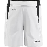 Craft Tennisbroek Kids Pro Control Impact Shorts J White Black-Maat 158