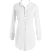 Hanro Nachthemd ' Cotton Deluxe 90cm ' wit