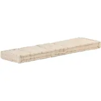 vidaXL Palletvloerkussen 120x40x7 cm katoen beige
