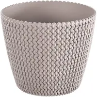 Prosperplast Bloempot - taupe - buiten - D30 x H25cm - kunststof - Plantenpotten