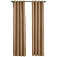Larson - Luxe effen blackout gordijn - verduisterend - 300 cm x 250 cm - Donker taupe