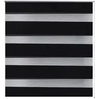 vidaXL Duo Rolgordijn 80x150cm Zwart online kopen