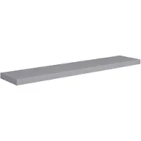 vidaXL Wandschap zwevend 120x23,5x3,8 cm MDF grijs