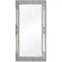 vidaXL Wandspiegel Barok 100 x 50 cm zilver