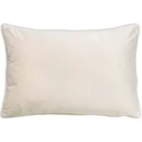 Dutch decor - FINN - Sierkussen 40x60 cm - velvet - effen kleur - Snow White - wit