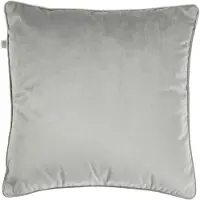 Dutch decor - FINN - Sierkussen 45x45 cm - velvet - effen kleur - Micro Chip - lichtgrijs