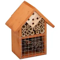 Lifetime Garden Bruin huisje voor insecten 19 cm vlinderhuis/bijenhuis/wespenhotel - Insectenhotel