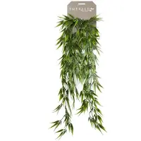 Emerald Groene Bamboe kunstplanten hangende takken 75 cm - Kunstplanten