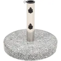 vidaXL Parasolvoet rond 20 kg graniet