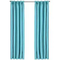 Larson - Luxe effen blackout gordijn - verduisterend - 1.5m x 2.5m - Turquoise