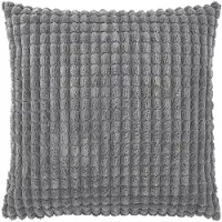 Dutch decor - ROME - Kussenhoes uni 45x45 cm - Charcoal Gray - donkergrijs
