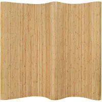 vidaXL Kamerscherm breedte 250 cm hoogte 165 cm bamboe natuurlijk