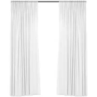 Larson - Luxe ondergordijnen - Met haken - 3m x 2.5m - Wit
