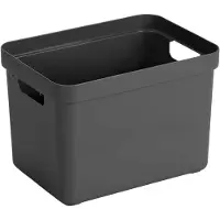 Sunware Sigma Home opbergbox 18L - 35x24.6x24.3 cm - Antraciet