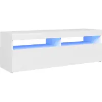 vidaXL Tv-meubel met LED-verlichting 120x35x40 cm wit