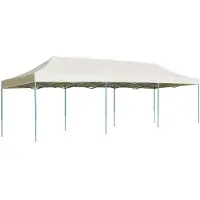 vidaXL Vouwtent pop-up 3x9 m crème