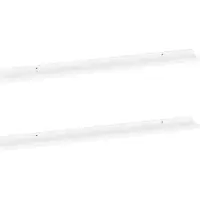 vidaXL Wandschappen 2 st 100x9x3 cm wit