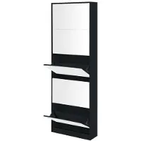 Feel Furniture - Schoenenkast met spiegel - 5 Laden - Zwart