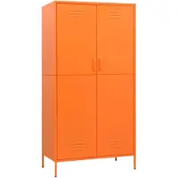 vidaXL Kledingkast 90x50x180 cm staal oranje