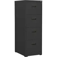 vidaXL Archiefkast 46x62x133 cm staal antracietkleurig
