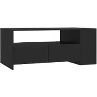 vidaXL Salontafel 102x50x45 cm bewerkt hout zwart